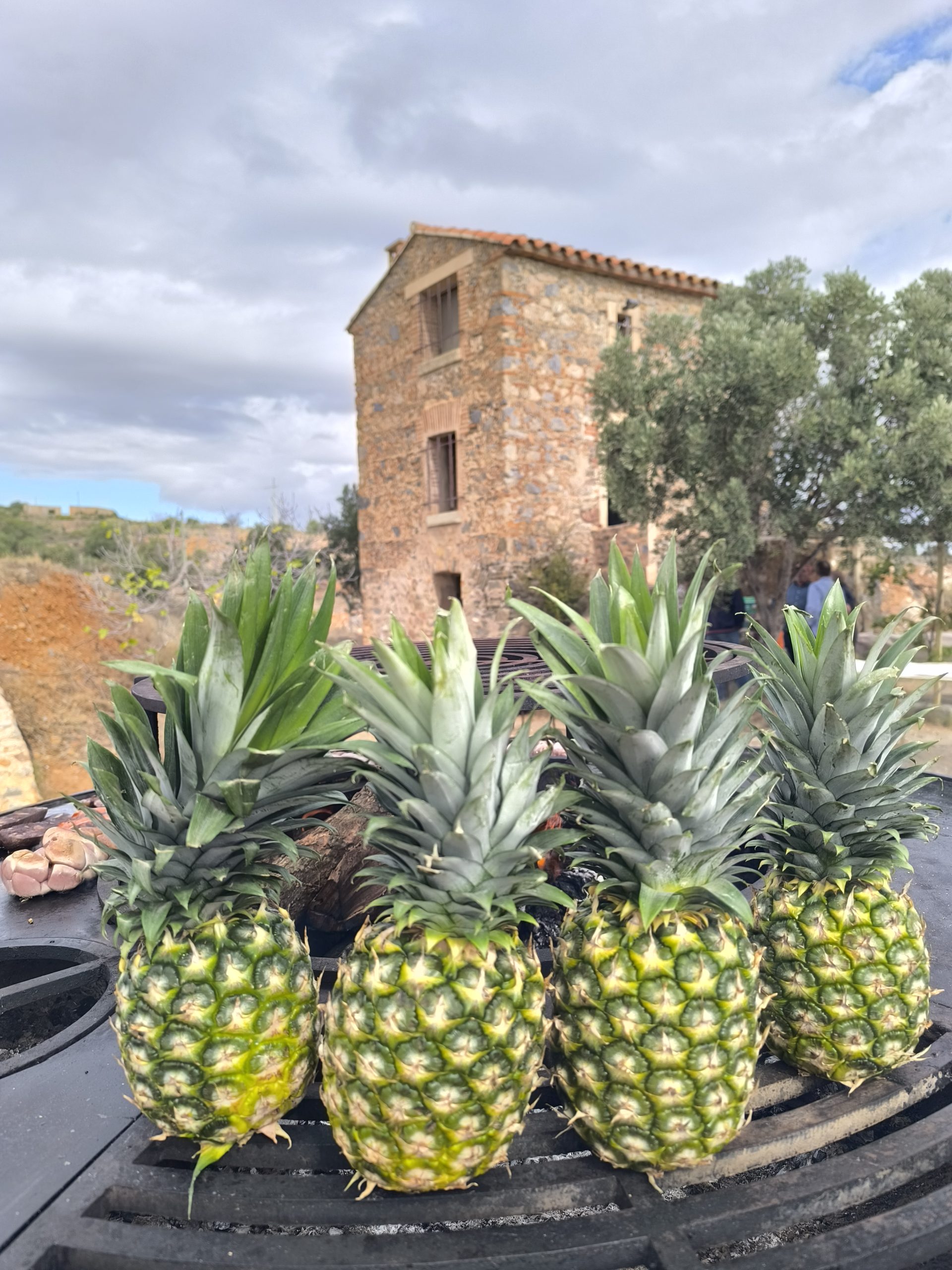 Ananas présentation au brasero by Braises et Copains en Occitanie